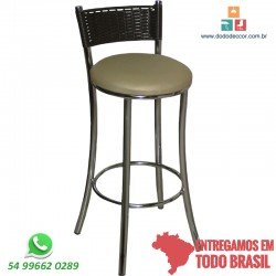 Banqueta assento dunas encosto junco tabaco