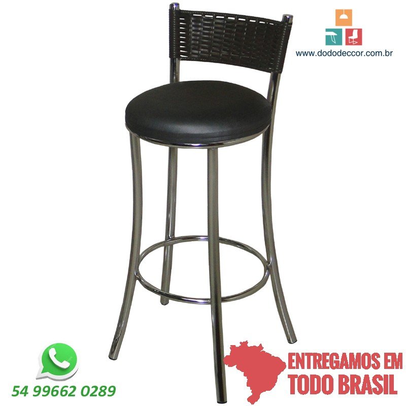 Banqueta factor dunas preto encosto junco sintético preto Banqueta factor dunas preto encosto junco sintético preto