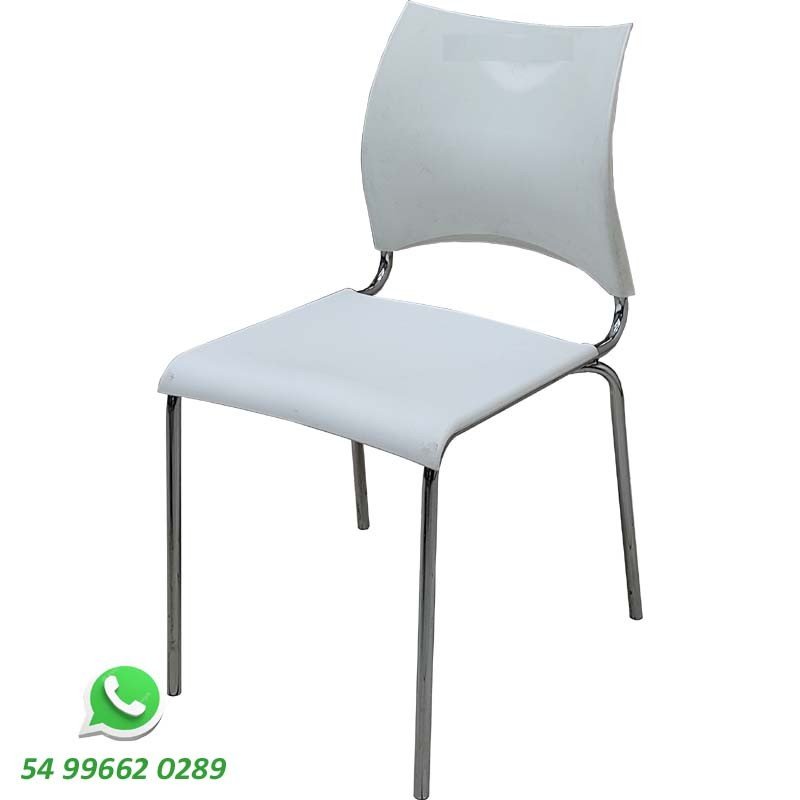 Cadeira em polipropileno branco para salas de festa Cadeira em polipropileno branco para salas de festa