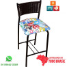 Banqueta DO325 Social Media 60cm Junco Tabaco