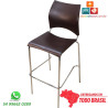 Banqueta Técnica DO 228 Cromada Marrom Café | Dodo Deccor