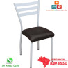 Cadeira para restaurante branca com assento ergonômico