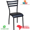 Cadeira para restaurantes, bares e lanchonetes, pintura em epóxi, encosto e assento ergonômico.