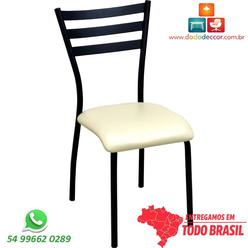 Cadeira forte para casa e negócio com assento e encosto ergonômico